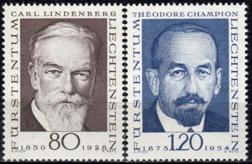 Poštovní známky Lichtenštejnsko 1969 Osobnosti filatelie Mi# 512-13