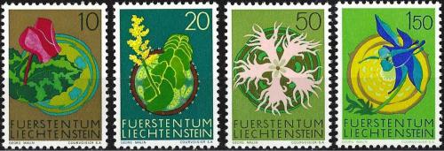 Poštovní známky Lichtenštejnsko 1971 Flóra Mi# 539-42