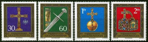 Poštovní známky Lichtenštejnsko 1975 Klenoty Vídeòského dvora Mi# 625-28 Kat 7€