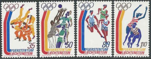 Poštovní známky Lichtenštejnsko 1976 LOH Montreal Mi# 651-54