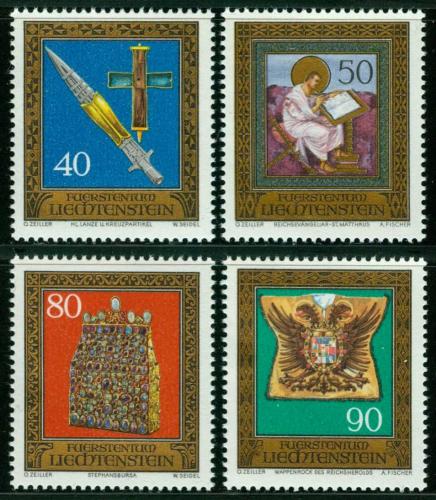 Poštovní známky Lichtenštejnsko 1977 Poklady Mi# 673-76