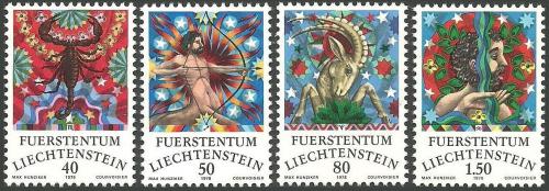Poštovní známky Lichtenštejnsko 1978 Znamení zvìrokruhu Mi# 713-16 Kat 5€