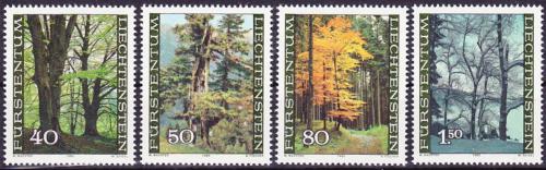 Poštovní známky Lichtenštejnsko 1980 Lesy Mi# 757-60 Kat 5.50€