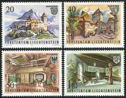 Poštovní známky Lichtenštejnsko 1981 Hrad Guttenberg Mi# 780-83