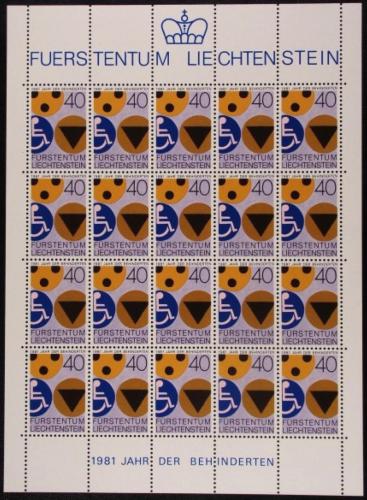Poštovní známky Lichtenštejnsko 1981 Mezinárodní rok postižených Mi# 774 Kat 16€