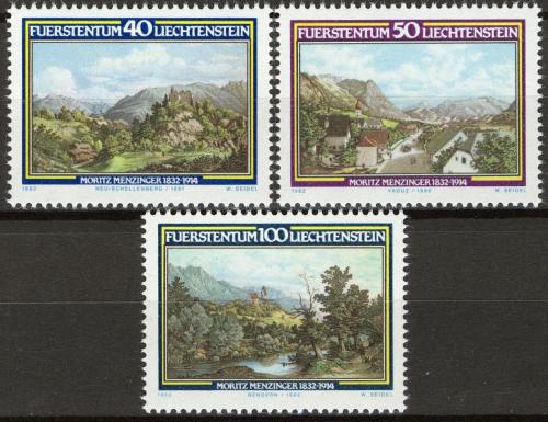 Poštovní známky Lichtenštejnsko 1982 Umìní, Moritz Menzinger Mi# 806-08