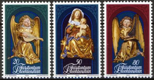 Poštovní známky Lichtenštejnsko 1982 Vánoce Mi# 813-15