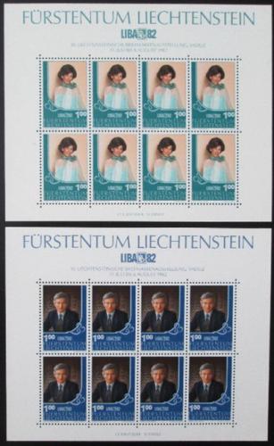 Poštovní známky Lichtenštejnsko 1982 Výstava LIBA Mi# 797-98 Kat 27.20€