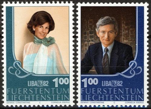 Poštovní známky Lichtenštejnsko 1982 Výstava LIBA Mi# 797-98