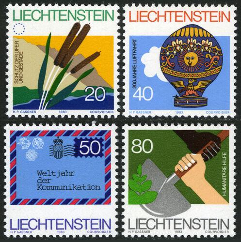 Poštovní známky Lichtenštejnsko 1983 Výroèí Mi# 824-27