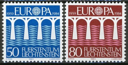 Poštovní známky Lichtenštejnsko 1984 Evropa CEPT Mi# 837-38