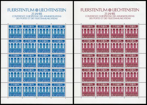 Poštovní známky Lichtenštejnsko 1984 Evropa Mi# 837-38 Kat 40€ 