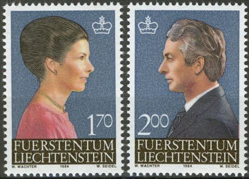 Poštovní známky Lichtenštejnsko 1984 Knížecí pár Mi# 864-65 Kat 6.50€