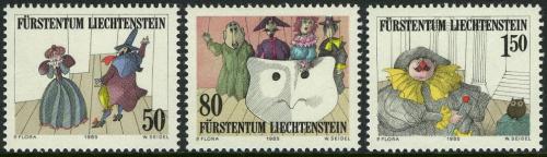 Poštovní známky Lichtenštejnsko 1985 Divadlo Mi# 887-89 Kat 4.60€