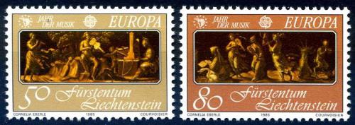 Poštovní známky Lichtenštejnsko 1985 Evropa CEPT, rok hudby Mi# 866-67 Kat 4.20€