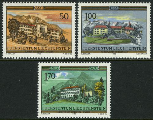 Poštovní známky Lichtenštejnsko 1985 Kláštery Mi# 868-70 Kat 5.50€