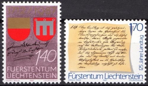 Poštovní známky Lichtenštejnsko 1987 Výroèí Mi# 928-29 Kat 4.80€