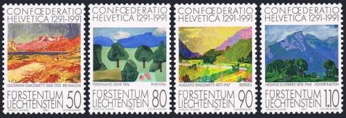 Poštovní známky Lichtenštejnsko 1991 Umìní Mi# 1016-19 Kat 5.50€
