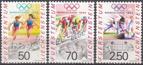 Poštovní známky Lichtenštejnsko 1992 LOH Barcelona Mi# 1035-37 Kat 6€