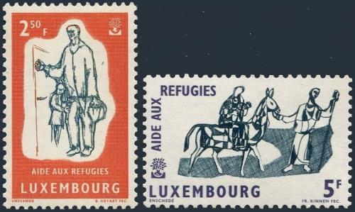 Potovn znmky Lucembursko 1960 Rok uprchlk Mi# 618-19