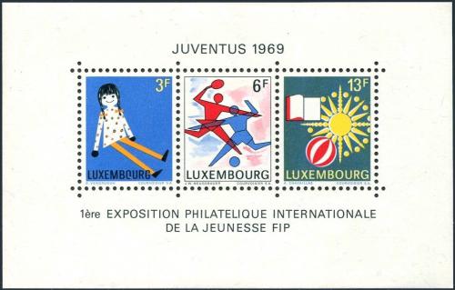 Potovn znmky Lucembursko 1969 Vstava JUVENTUS Mi# Block 8 - zvtit obrzek
