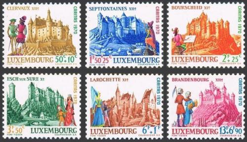 Potovn znmky Lucembursko 1970 Hrady Mi# 814-19 - zvtit obrzek