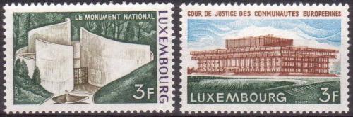 Potovn znmky Lucembursko 1972 Architektura Mi# 850-51