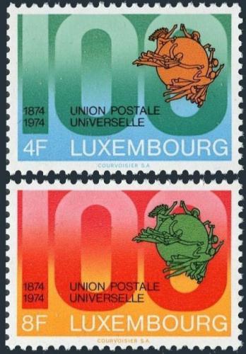 Potovn znmky Lucembursko 1974 UPU, 100. vro Mi# 889-90