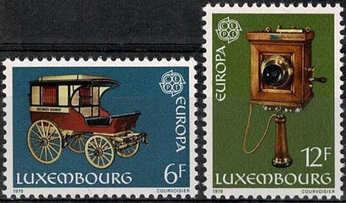 Poštovní známky Lucembursko 1979 Evropa CEPT, historie pošty Mi# 987-88