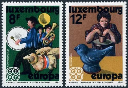Poštovní známky Lucembursko 1981 Evropa CEPT, folklór Mi# 1031-32