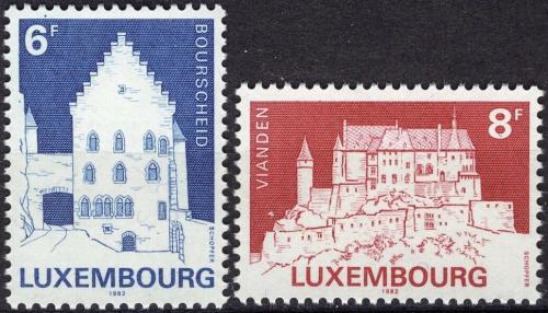Potovn znmky Lucembursko 1982 Hrady Mi# 1058-59