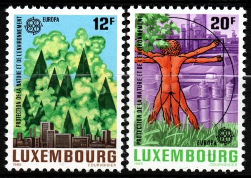Poštovní známky Lucembursko 1986 Evropa CEPT, ochrana pøírody Mi# 1151-52 Kat 4.20€