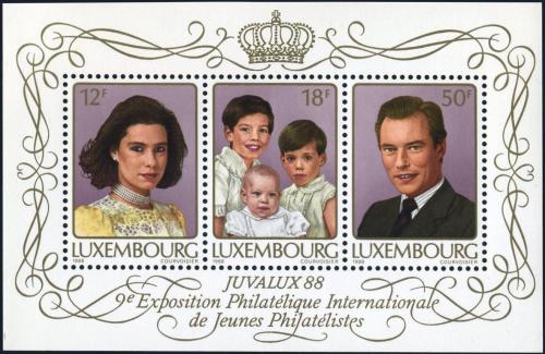 Poštovní známky Lucembursko 1988 Vévodská rodina Mi# Block 15 Kat 7.50€ 