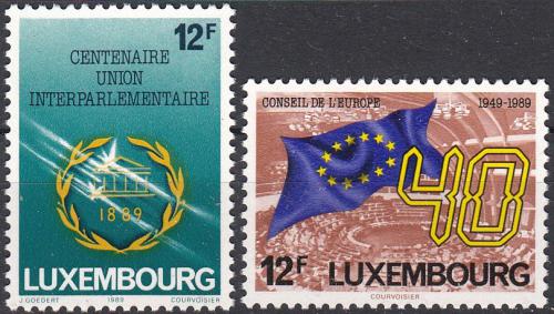 Potovn znmky Lucembursko 1989 Evropsk vro Mi# 1221-22
