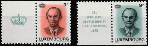Potovn znmky Lucembursko 1989 Velkovvoda Jan Lucembursk Mi# 1225-26