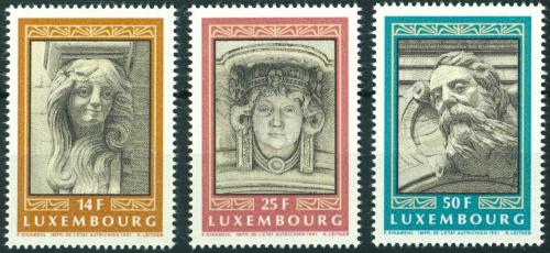 Poštovní známky Lucembursko 1991 Architektura, maskarony Mi# 1277-79