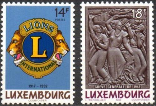 Poštovní známky Lucembursko 1992 Výroèí Mi# 1295-96