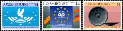 Poštovní známky Lucembursko 1994 Evropská výroèí Mi# 1346-48 Kat 6.50€