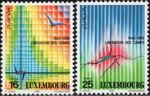 Potovn znmky Lucembursko 1995 Evropa CEPT, mr a svoboda Mi# 1368-69 