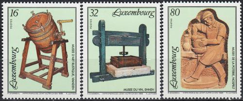Poštovní známky Lucembursko 1995 Muzejní exponáty Mi# 1377-79 Kat 6€ 