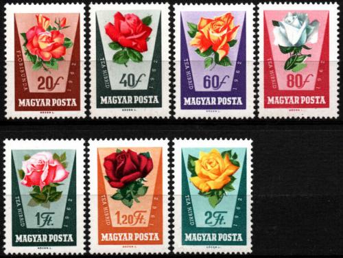 Poštovní známky Maïarsko 1962 Rùže Mi# 1856-62 Kat 6.50€