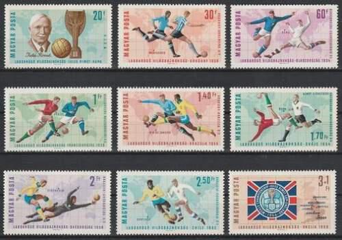 Poštovní známky Maïarsko 1966 MS ve fotbale Mi# 2242-50