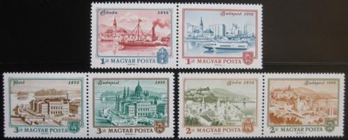 Poštovní známky Maïarsko 1972 Budapeš� Mi# 2805-10