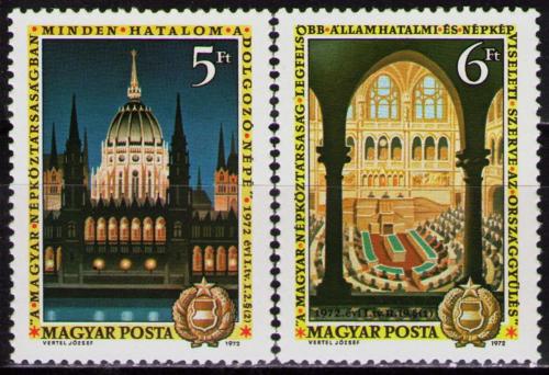 Poštovní známky Maïarsko 1972 Parlament Mi# 2790-91