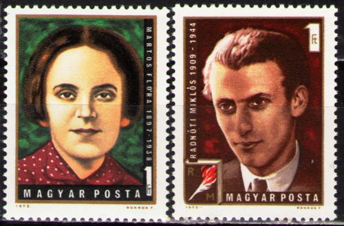 Poštovní známky Maïarsko 1972 Slavní Maïaøi Mi# 2815-16