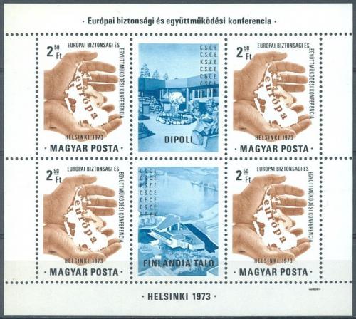 Poštovní známky Maïarsko 1973 Helsinská konference Mi# Block 99