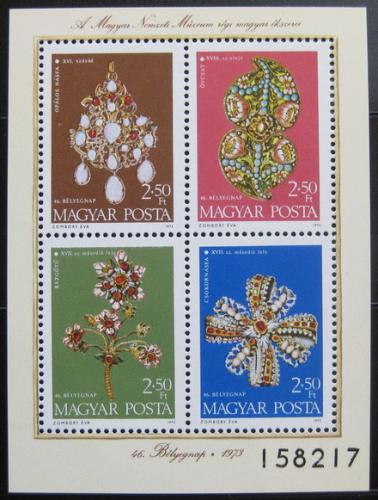 Poštovní známky Maïarsko 1973 Národní poklady Mi# Block 100