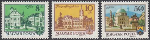 Poštovní známky Maïarsko 1974 Mìsta Mi# 3001-03 Kat 10€