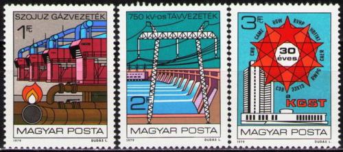 Poštovní známky Maïarsko 1979 COMECON, 30. výroèí Mi# 3351-53