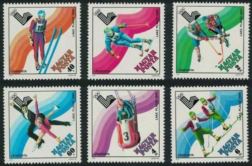 Poštovní známky Maïarsko 1979 ZOH Lake Placid Mi# 3390-95